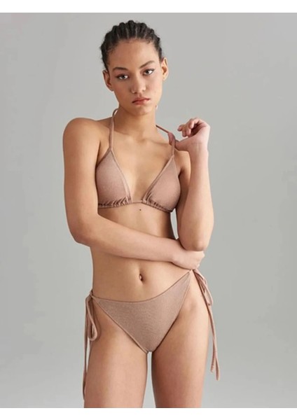 Vizon Üçgen Ipli Bikini Takımı