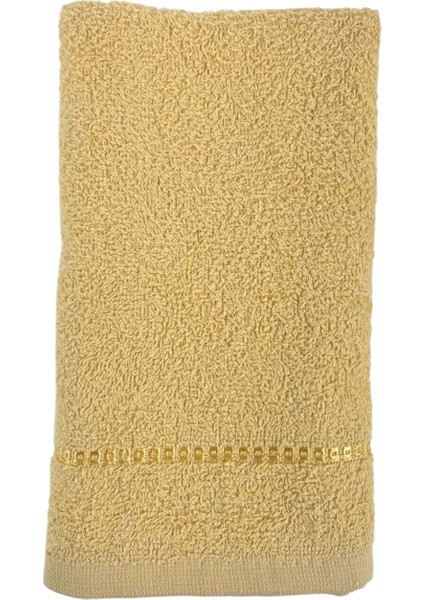 El Yüz Misafir Havlusu Çizgili Desenli Yumuşak Pamuklu Havlu Mutfak Banyo Spor Uyumlu Havlu