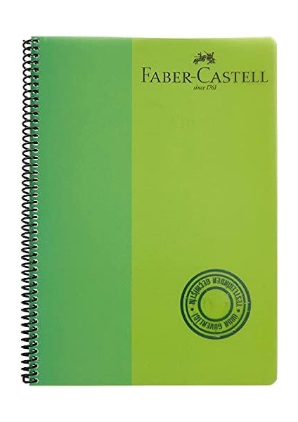 A4 Bicolor Spiralli Plastik Kapak Defter 120 Yaprak Kareli