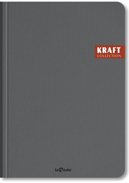 Color Kraft Ofis Defter Kareli Gri