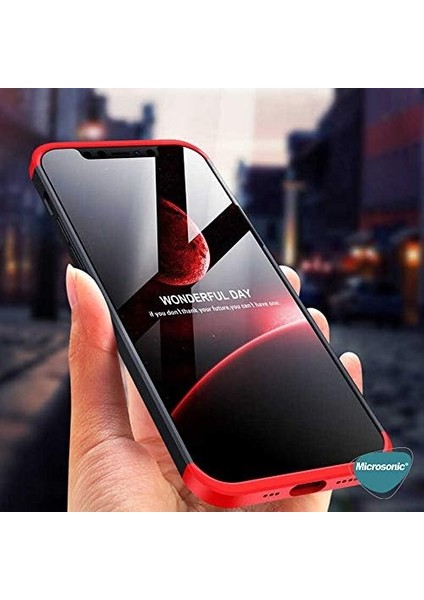 Apple iPhone 12 Mini Için Kılıf Double Dip 360 Protective Mavi [Apple iPhone 12 Mini ile Uyumlu Kılıf - Mavi]