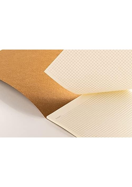 17X24 cm Kraft Bloknot 50 Yaprak, Kareli, 3'lü Paket