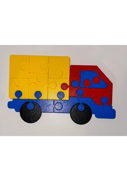 Kamyon Eğitici Puzzle Oyun Zihinsel Gelişim Çocuk Gelişim Çocuklar Için