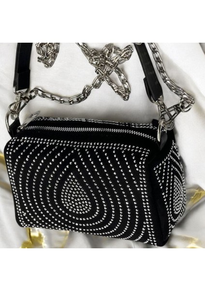 Kadın Taşlı Omuz ve Çapraz Çanta