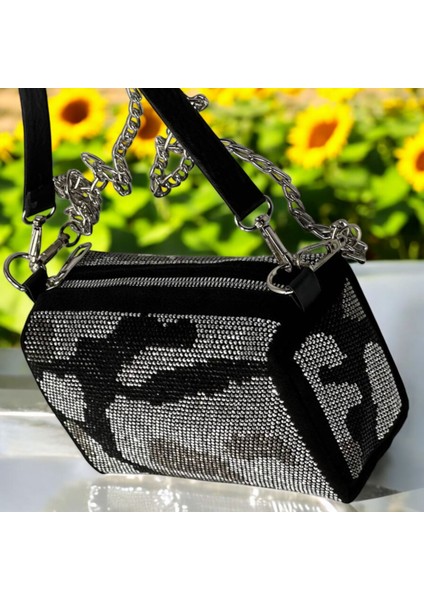 Kadın Taşlı Omuz ve Çapraz Çanta