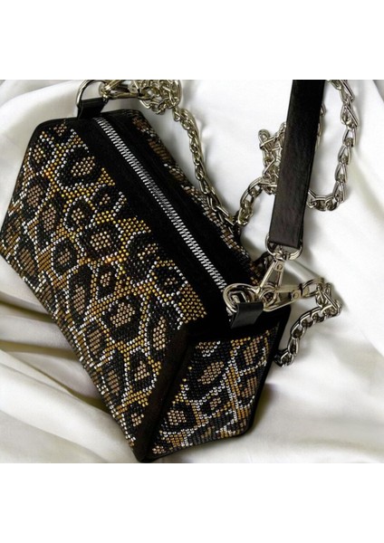 Kadın Taşlı Omuz ve Çapraz Çanta