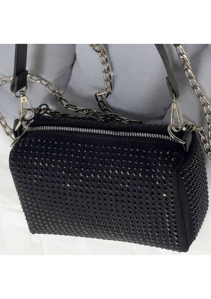Kadın Taşlı Omuz ve Çapraz Çanta