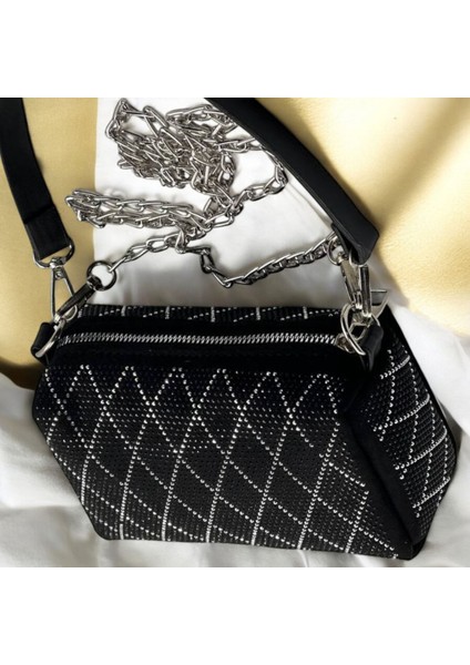 Kadın Taşlı Omuz ve Çapraz Çanta