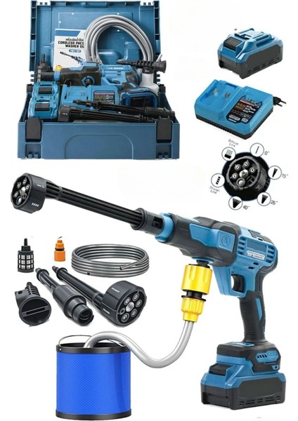 Şarjlı ve Yüksek Basınçlı Oto Yıkama Makinesi ve Sulama Tabancası Bahçe Yıkama Makinesi modelleri