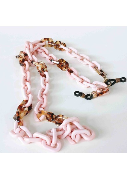Pembe - Leopar Gözlük Zinciri