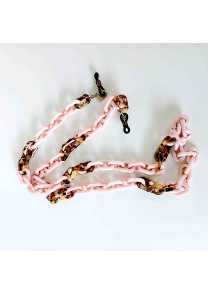 Pembe - Leopar Gözlük Zinciri
