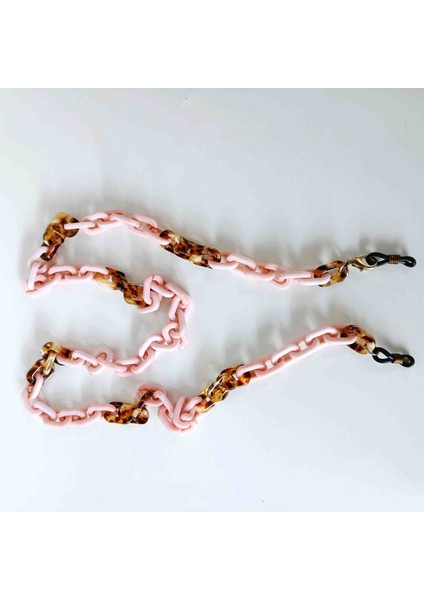Pembe - Leopar Gözlük Zinciri