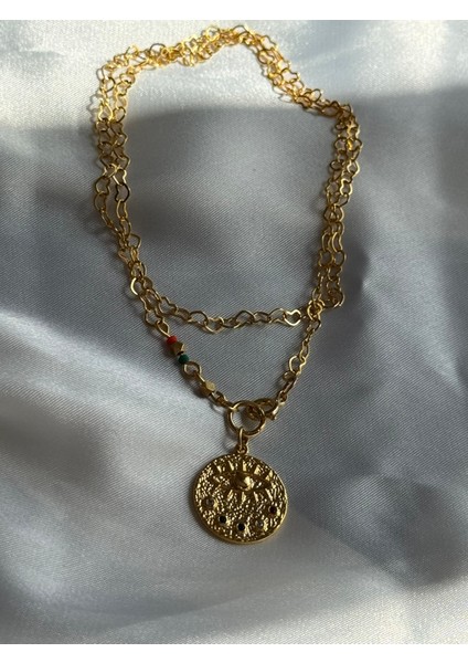 Altın Kaplama Göz Madalyon Kolye fırsatları