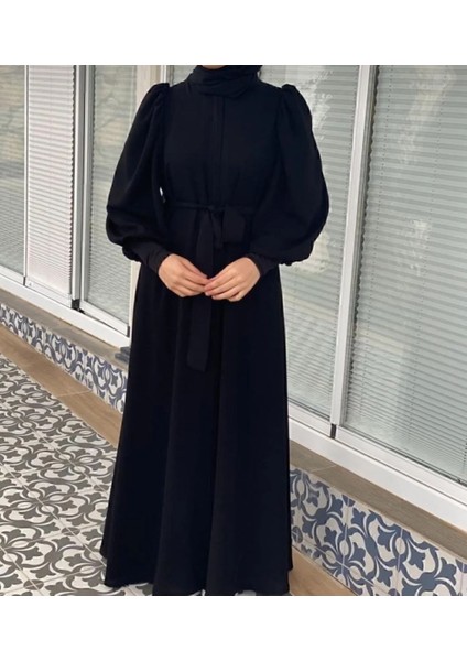 Omuz Büzgülü Balon Kol Ferace fiyatları