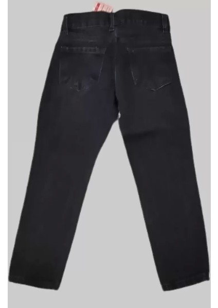 Erkek Çocuk Denim Siyah Taşlamalı Kot Pantolon