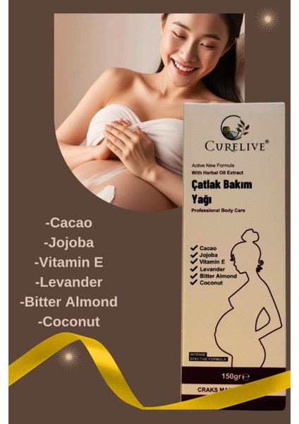 Sunum Baharat Çatlak Bakım Yağı Active New Formula With Herbal Oil Extract Professional Body Care 140 Gr.