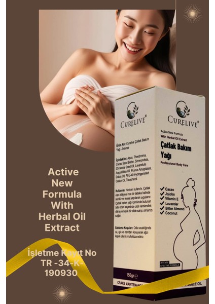 Sunum Baharat Çatlak Bakım Yağı Active New Formula With Herbal Oil Extract Professional Body Care 140 Gr.