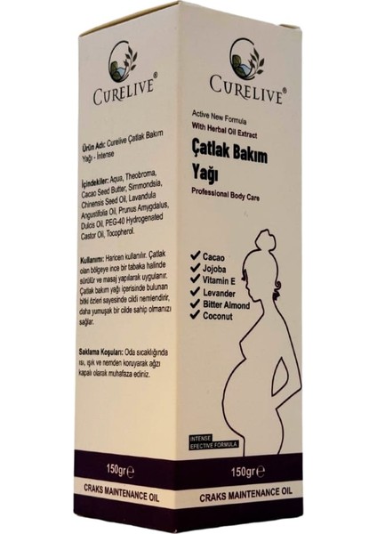 Sunum Baharat Çatlak Bakım Yağı Active New Formula With Herbal Oil Extract Professional Body Care 140 Gr.