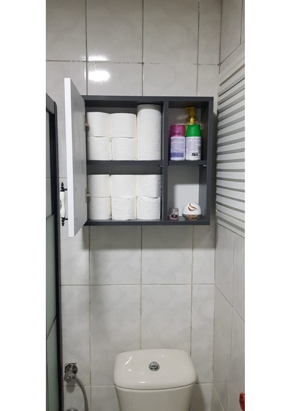 klozet üstü banyo düzenleyici Tuvalet Kağıtlığı.kağıt Havluluk.klozet Üstü Depolama Dolabı.dekoratif Açık Bölmeli Çok Amaçlı Organizer Dolabı