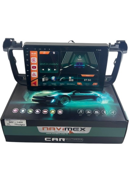 Peugeot 508 2011-2018 Navimex 8-128 (Fanlı) Profesyonel Oem Multimedia