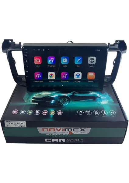 Peugeot 508 2011-2018 Navimex 8-128 (Fanlı) Profesyonel Oem Multimedia
