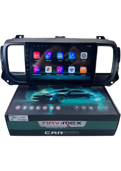 Citroen Jumpy 2017-2022 Navimex 8-128 (Fanlı) Profesyonel Oem Multimedia