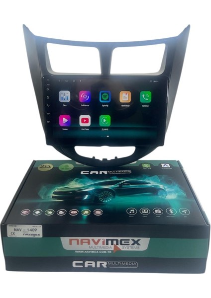 Hyundai Accent Blue Siyah 2011-2013 Navimex 8-128 (Fanlı) Profesyonel Oem Multimedia fırsatları