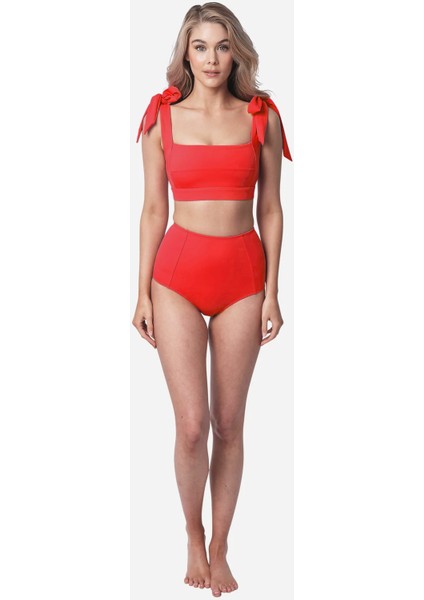 Nar Çiçeği Toparlayıcı Yüksek Bel Bikini Altı