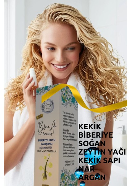 Sunum Baharat Biberiye Suyu Karışımlı Saç Bakım Seti 150 ml