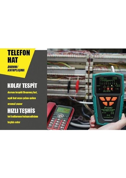 MT-7029N Kablo Bulucu ve Lan Kablo Test Cihazı