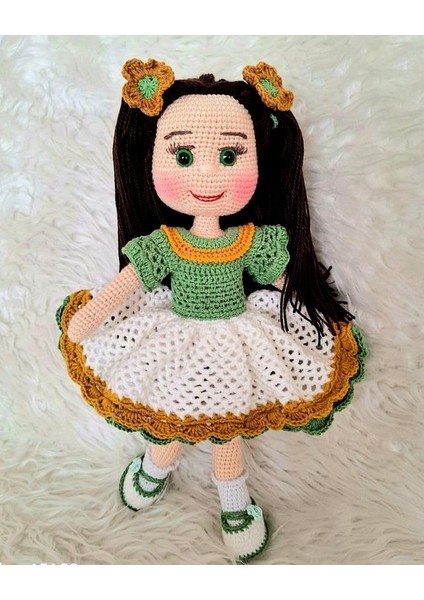 Güz Çiçeği Bebek Amigurumi Organik Oyuncak