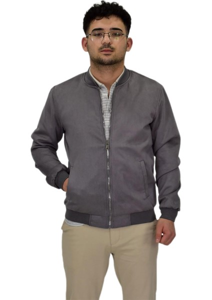 Erkek Mevsimlik Süet Spor Mont 8056 BGL-ST04372