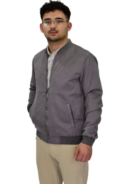 Erkek Mevsimlik Süet Spor Mont 8056 BGL-ST04372
