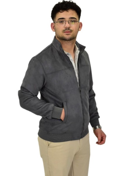 Erkek Mevsimlik Süet Spor Mont 8051 BGL-ST04373