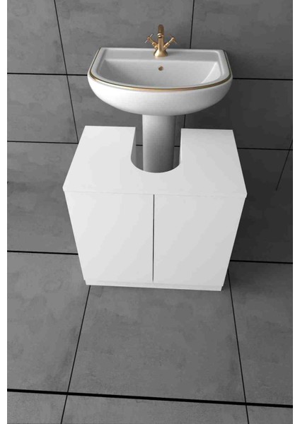 Ayaklı Lavabo Dolabı 001 Banyo Dolabı Lavabo Alt Dolap