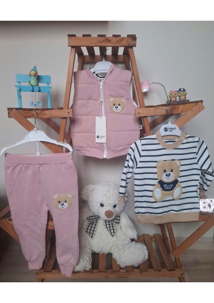 Bebek 3'lü Kapüşonlu Takım modelleri