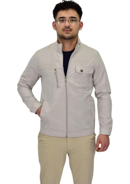 Erkek Mevsimlik Kanvas Spor Mont 8094 BGL-ST04370