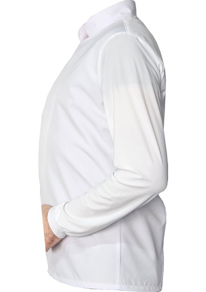 Aşçı Ceketi Likralı Kol Unisex Çıtçıtlı Uzun Kollu Chef Aşçı Mutfak Beyaz Ceket modelleri