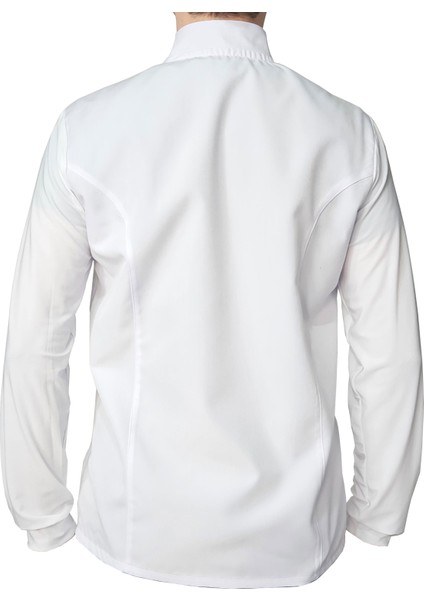 Aşçı Ceketi Likralı Kol Unisex Çıtçıtlı Uzun Kollu Chef Aşçı Mutfak Beyaz Ceket fırsatları