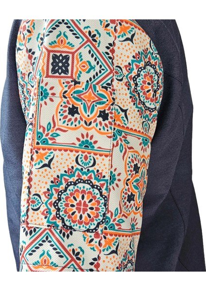 Aşçı Ceketi Desenli Unisex Çıtçıtlı Kısa Kollu Yazlık Chef Aşçı Mutfak Ceket Otantik Desenli