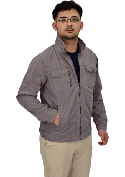 Erkek Mevsimlik Kanvas Spor Mont 8001 BGL-ST04369