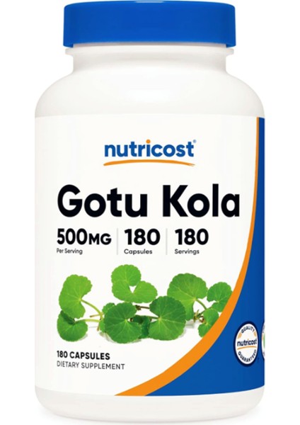 Gotu Kola 500 Mg, 180 Capsules.abd Menşei