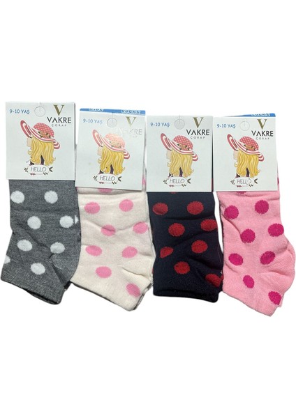 Kız Çocuk Patik Çorap Asorti 6'lı Paket