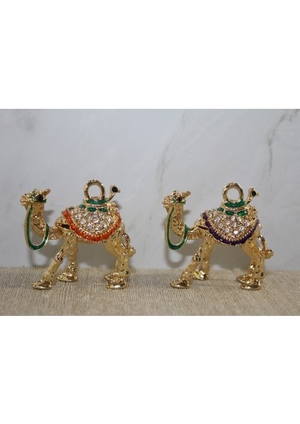 Swarovski Taşlı Minik Figür - Deve