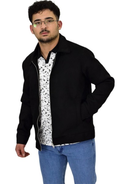 Erkek Mevsimlik Süet Spor Mont 8073 BGL-ST04510