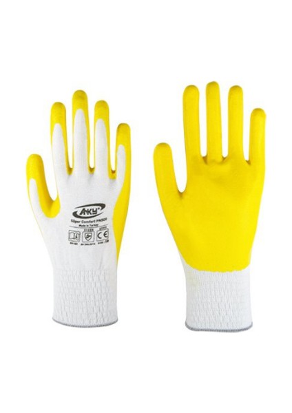 Comfort Eldiven Sarı Beyaz Pn 500 No:10