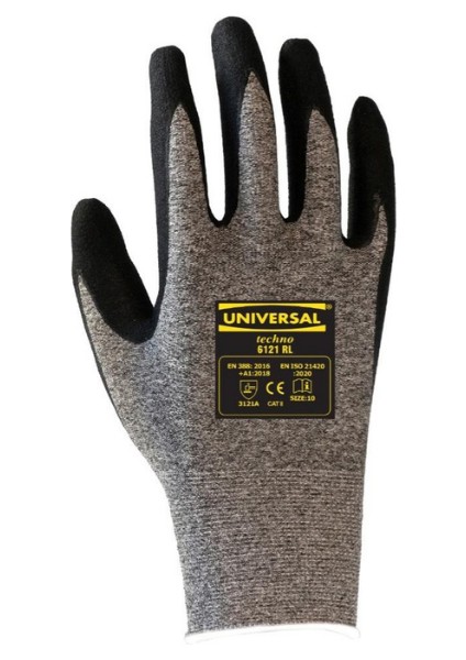 Üniversal Techno Nitril Eldiven Kırçıllı No:10 6121-RL