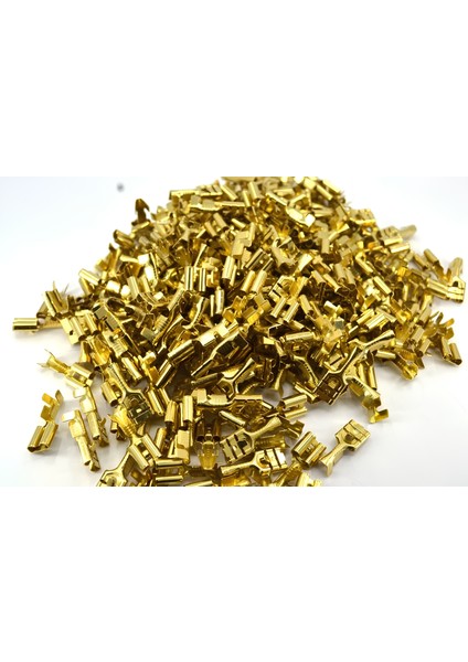 300 Adet 6.3mm Tırnaklı Dişi Fiş - Terminal - Kablo Ucu Sf 2d fiyatları