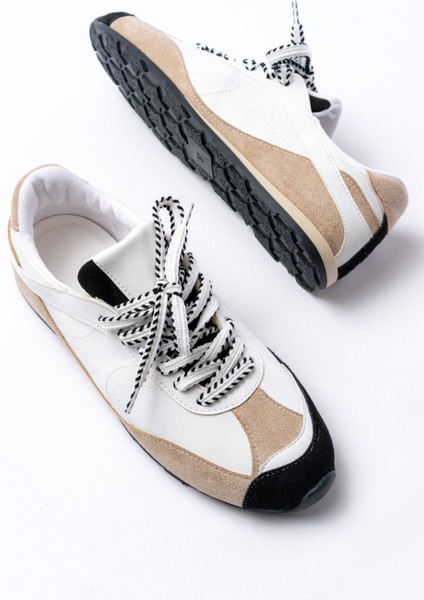 Rs-02 Beyaz Garni Ince Taban Günlük Spor Ayakkabı fırsatları