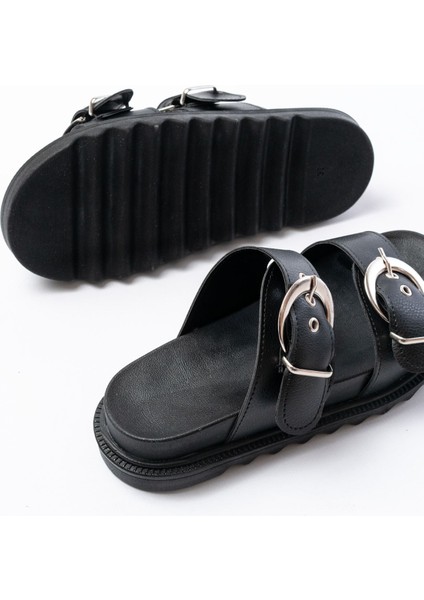 DM-6010 Siyah Toka Aksesuarlı Günlük Kadın Terlik indirimleri